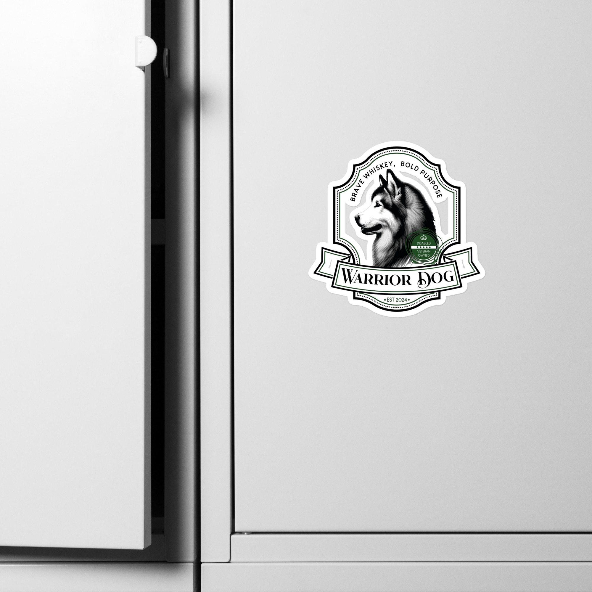 Warrior Dog Sticker - Image 3